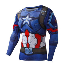 Load image into Gallery viewer, Compression Shirt Workout Training Fitness Men Cosplay Rashgard Plus Size Bodybuilding T shirt 3D Printed Superman Tops For Male